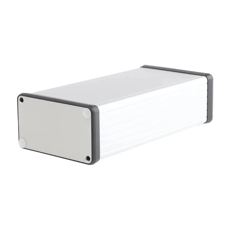 Hammond 1455 Series Silver Lid Aluminium Enclosure IP54 43 mm x 160 mm x 78 mm 1455K1601