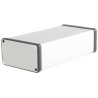 Hammond 1455 Series Silver Lid Aluminium Enclosure IP54 43 mm x 160 mm x 78 mm 1455K1601