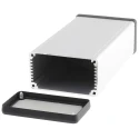 Hammond 1455 Series Silver Lid Aluminium Enclosure IP54 43 mm x 160 mm x 78 mm 1455K1601