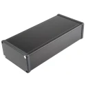 Hammond Black Aluminium Enclosure with Black Lid IP54 53 mm x 220 mm x 103 mm 