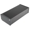 Hammond Black Aluminium Enclosure with Black Lid IP54 53 mm x 220 mm x 103 mm 