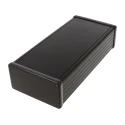 Hammond Black Aluminium Enclosure with Black Lid IP54 53 mm x 220 mm x 103 mm 