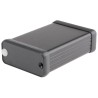 Hammond 1455 Series Aluminium Enclosure with Black Lid, IP54, 23 mm x 80 mm x 54 mm 1455C802BK