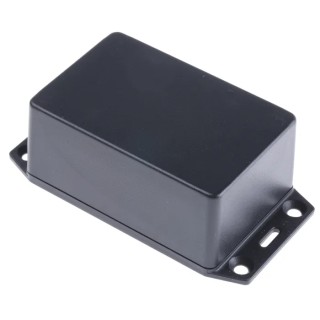 Hammond Flanged Flame Retardant ABS Black Lid Enclosure IP54 36mm x 87mm x 57mm 1591XXLFLBK