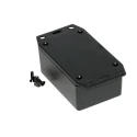 Hammond Flanged Flame Retardant ABS Black Lid Enclosure IP54 36mm x 87mm x 57mm 1591XXLFLBK