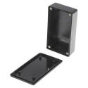 Hammond 1591 Series Black Black Lid Flame Retardant ABS Enclosure IP54, 28 mm x 113 mm x 63 mm 