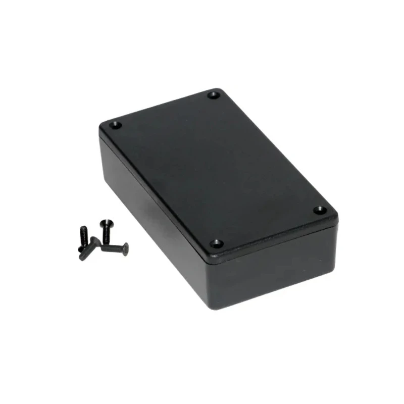 Hammond 1591 Series Black Black Lid Flame Retardant ABS Enclosure IP54, 28 mm x 113 mm x 63 mm 