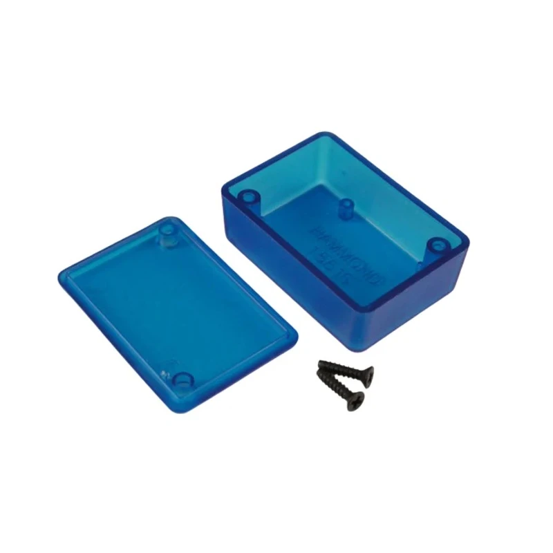 Hammond 1551 Series Blue Blue Lid ABS Enclosure IP54 20mm x 50mm x 35mm 1551GTBU