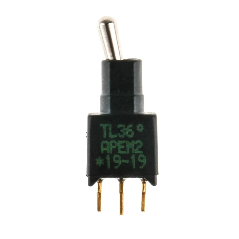 APEM Toggle Switch PCB Mount On-On SPDT Through Hole Terminal 20 V DC 20 V AC TL36P0050