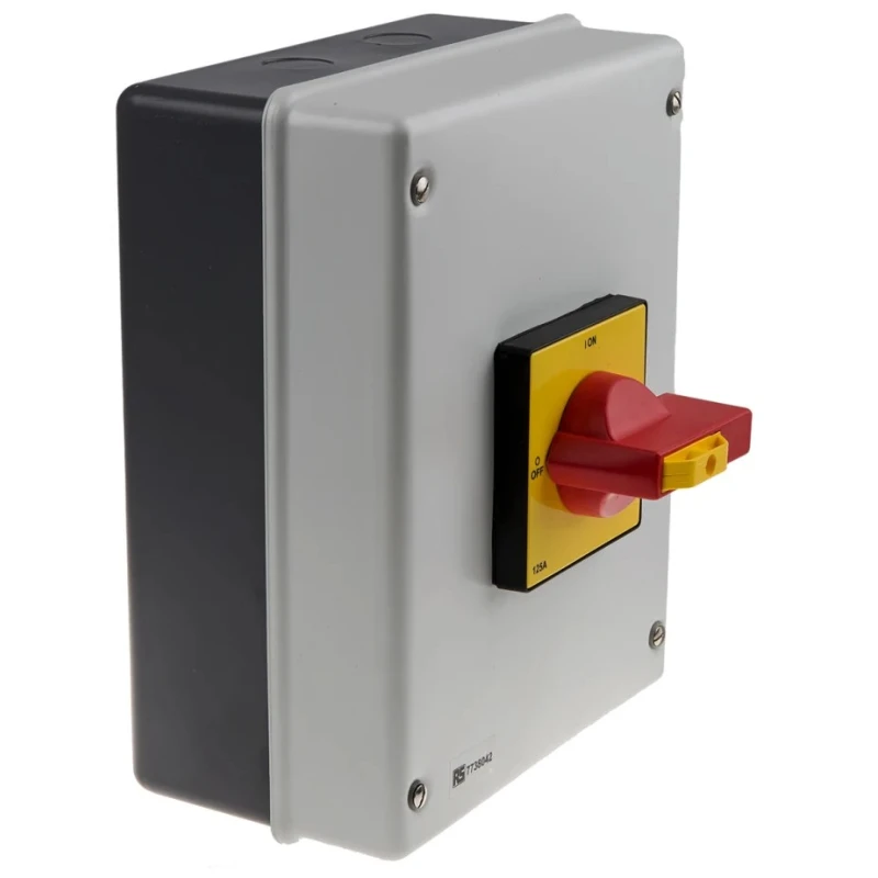 RS PRO 4-Pole Panel Mount Isolator Switch, IP54, 125A, 75 kW IP54
