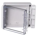 Bopla Bocube Series Polycarbonate General Purpose Enclosure Light Grey Transparent Lid, IP66 96023225 B 141306 PC-V0-G-7035