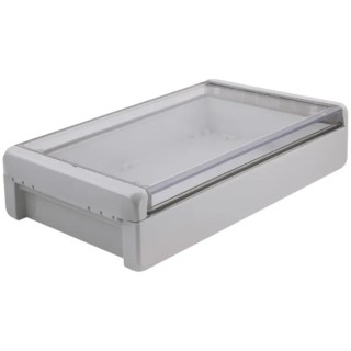 Bopla Bocube Series Light Grey Transparent Lid Polycarbonate Enclosure IP66 IP68 IK07 60 mm x 96026325 B 261706 PC-V0-G-7035