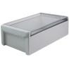Bopla Bocube Series Light Grey Transparent Lid Polycarbonate Enclosure IP68 IP66 IK07 90 mm x 96026335 B 261709 PC-V0-G-7035