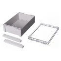 Bopla Bocube Series Light Grey Transparent Lid Polycarbonate Enclosure IP68 IP66 IK07 90 mm x 96026335 B 261709 PC-V0-G-7035