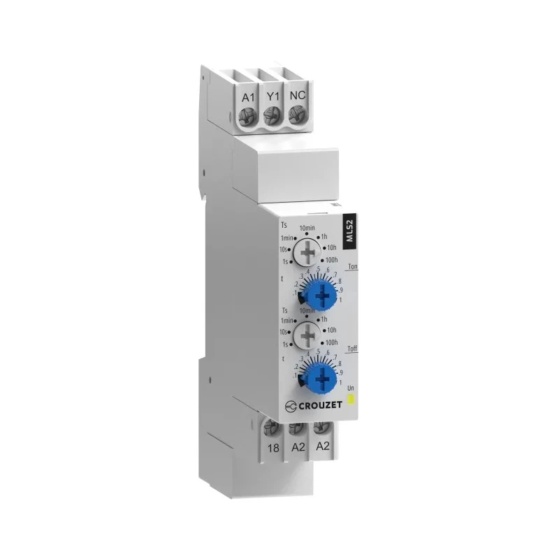 Crouzet DIN Rail Timer Relay Multifunction 1-Contact 240V AC 0.1 s to 100 h 88827054