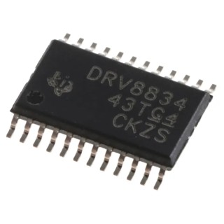 Texas Instruments Stepper Motor Driver IC, Dual Configuration, 10.8 V, 1.5 A, 24-Pin HTSSOP DRV8834PWP