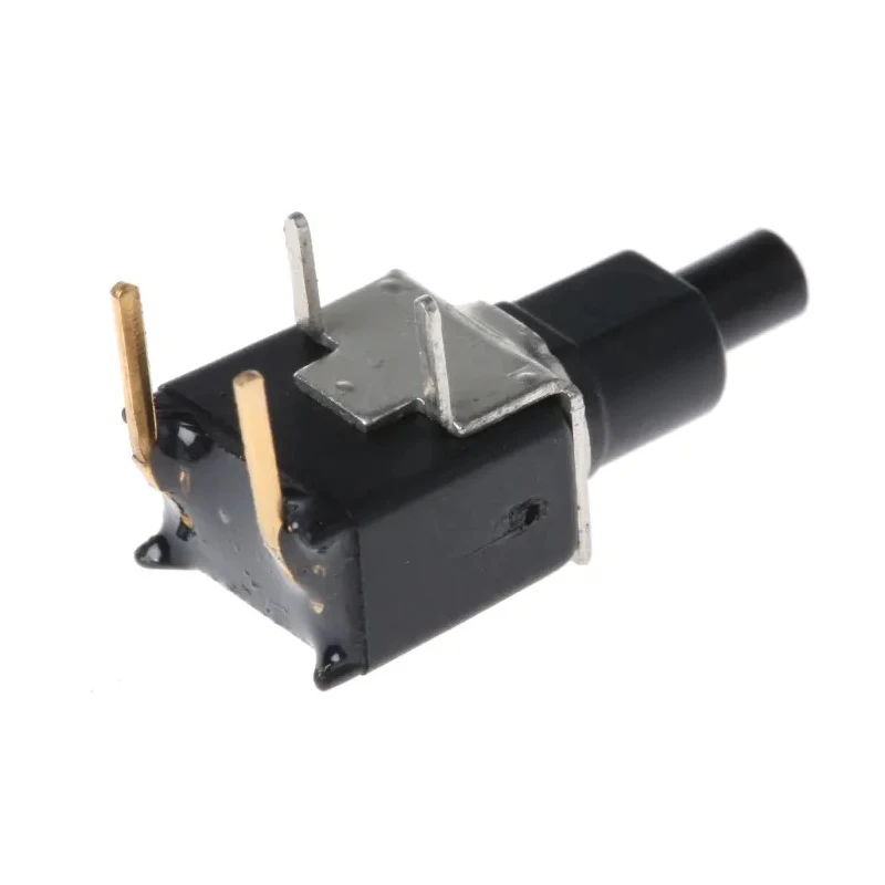 APEM TP Series Push Button Switch Momentary PCB Mount SPST Black Cylinder Actuator TP33W0080