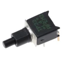 APEM TP Series Push Button Switch Momentary PCB Mount SPST Black Cylinder Actuator TP33W0080