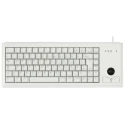 Cherry Wired USB Compact Trackball Keyboard, QWERTZ Layout, Grey, Industrial Grade, USB Connection G84-4400LUBDE-0