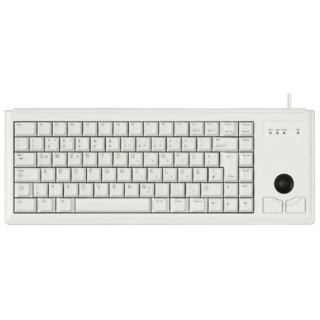 Cherry Wired USB Compact Trackball Keyboard, QWERTZ Layout, Grey, Industrial Grade, USB Connection G84-4400LUBDE-0