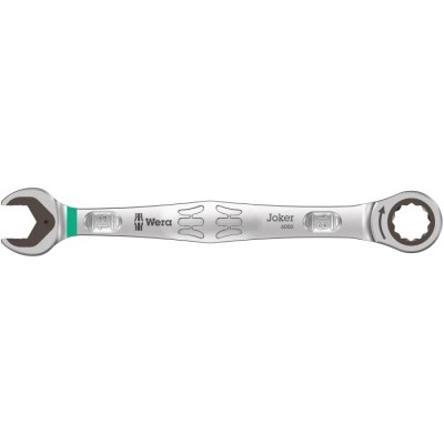 Wera Combination Ratchet Spanner Nickel Chrome Plated 177mm Overall Length 13 mm 05073273001