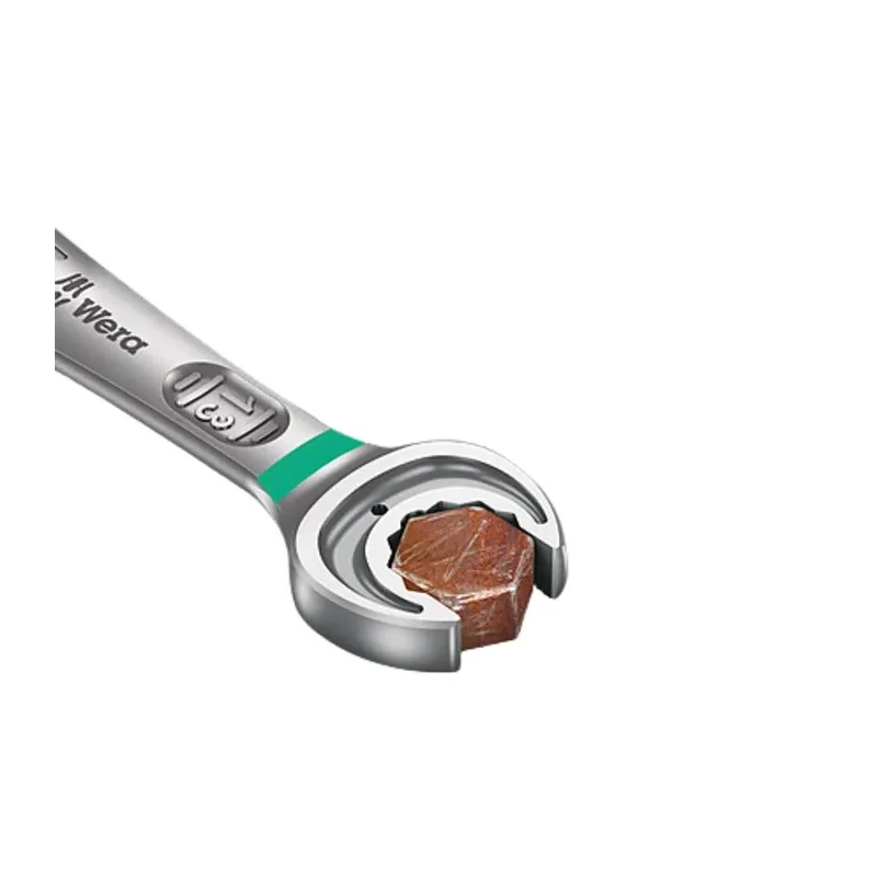 Wera Combination Ratchet Spanner Nickel Chrome Plated 177mm Overall Length 13 mm 05073273001