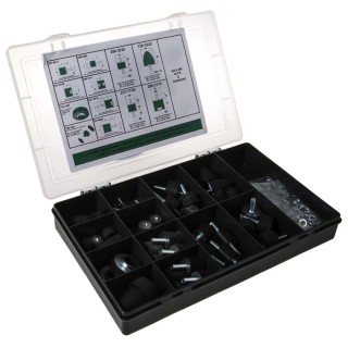 FIBET 8 Piece Anti-Vibration Kit Multiple-Use Natural Rubber Bobbin Mounts KIT3