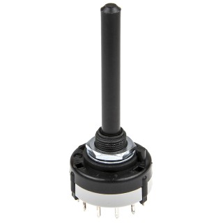Lorlin 3 Position 4PST Rotary Switch 150mA 250V ac 24V dc Polyamide Housing Silver Actuator CK1052