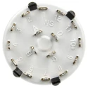 Lorlin 3 Position 4PST Rotary Switch 150mA 250V ac 24V dc Polyamide Housing Silver Actuator CK1052