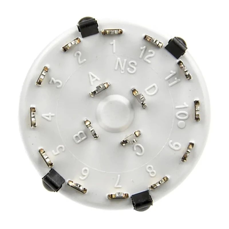 Lorlin 3 Position 4PST Rotary Switch 150mA 250V ac 24V dc Polyamide Housing Silver Actuator CK1052