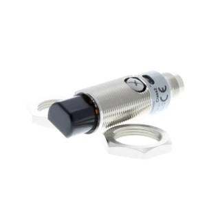 Omron Diffuse Photoelectric Sensor, Barrel Style, 300 mm Detection Range, NPN Output, IP67 IP69K Protection E3RB-DN22