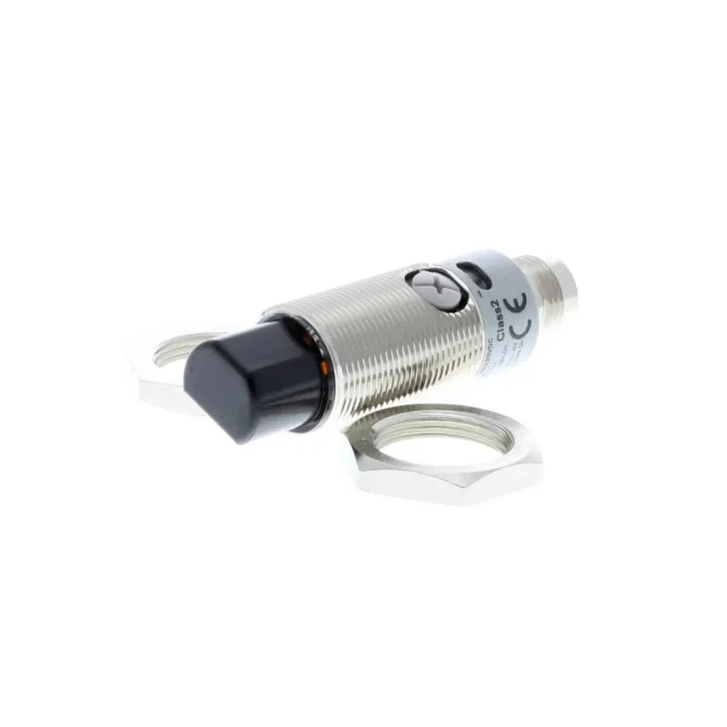 Omron Diffuse Photoelectric Sensor, Barrel Style, 300 mm Detection Range, NPN Output, IP67 IP69K Protection E3RB-DN22