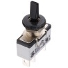 APEM Panel Mount Toggle Switch On-Off-On SPDT Tab Terminal 24 V dc 250 V ac 639NH/2