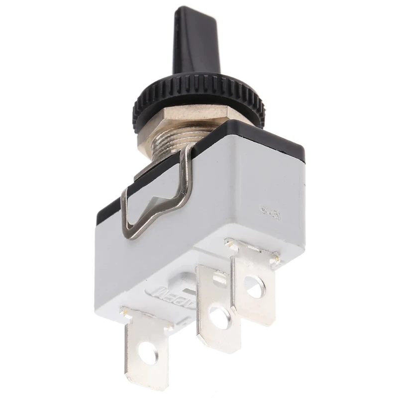 APEM Panel Mount Toggle Switch On-Off-On SPDT Tab Terminal 24 V dc 250 V ac 639NH/2
