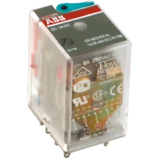 ABB Power Relay Panel Mount 230V AC Coil 6A Switching Current SPDT 1SVR405618R3100 CR-M230AC4LG