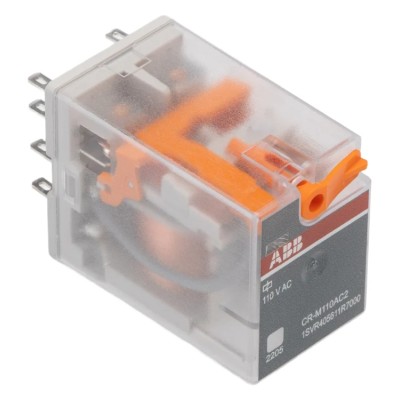 ABB Snap-On Interface Relay CRM Series 110V AC Coil, 12A Switching Current, SPDT Contact 1SVR405611R7000 CR-M110AC2