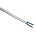 RS PRO 2 Core Power Cable White 0.75mm² 300V Flame Retardant PVC Insulated 100 m 775-6078