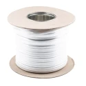 RS PRO 2 Core Power Cable White 0.75mm² 300V Flame Retardant PVC Insulated 100 m 775-6078