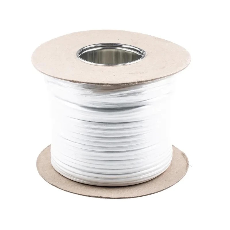 RS PRO 2 Core Power Cable White 0.75mm² 300V Flame Retardant PVC Insulated 100 m 775-6078