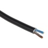 RS PRO 2 Core Power Cable, Black 1.5mm² 70 °C, 100 m Polyvinyl Chloride 775-6104