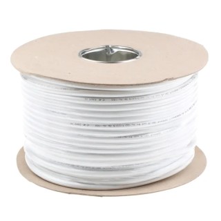 RS PRO 3 Core Power Cable White 1.5mm² PVC Jacket 70 °C 100 m 300/500V 775-6132