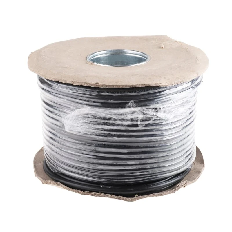 RS PRO 2 Core Power Cable, Black 1.5mm² 70 °C, 100 m Polyvinyl Chloride 775-6104