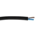 RS PRO 2 Core Power Cable, Black 1.5mm² 70 °C, 100 m Polyvinyl Chloride 775-6104