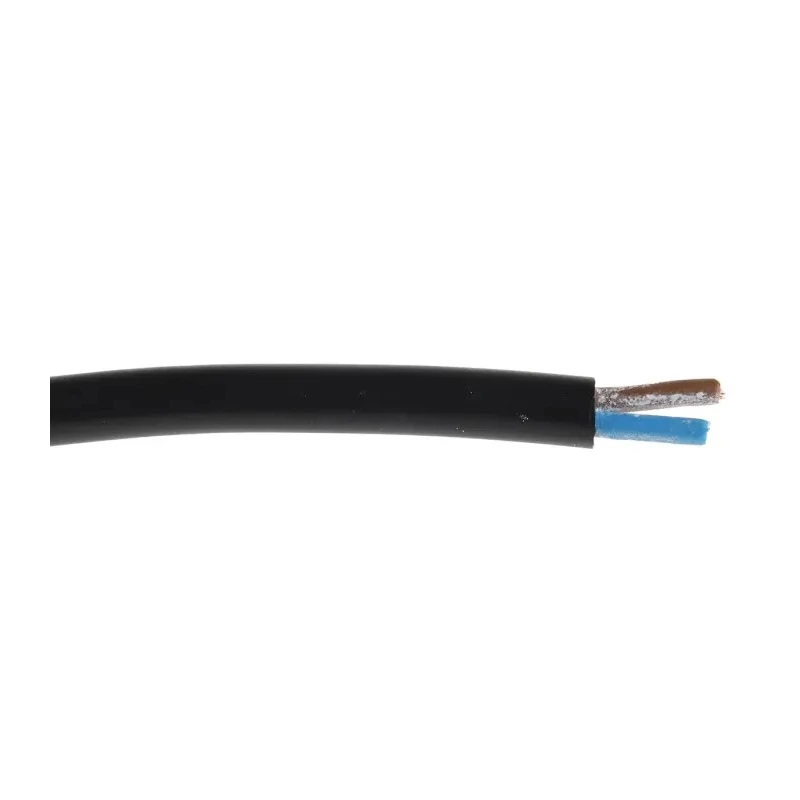 RS PRO 2 Core Power Cable, Black 1.5mm² 70 °C, 100 m Polyvinyl Chloride 775-6104