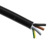 RS PRO 4 Core Power Cable 1.5mm² Black PVC Jacket 70°C 100m 300, 500V 775-6157