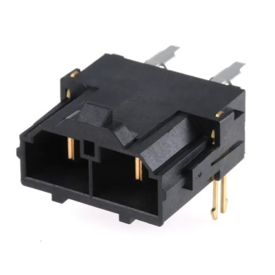 Molex Mini-Fit Sr Series Right Angle Through Hole PCB Header 2 Contacts 10 mm Pitch 1 Row Shrouded 42820-2223