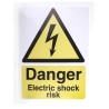 RS PRO Vinyl Safety Label Danger Electric Shock Risk Text 200 mm x 150 mm 776-0995