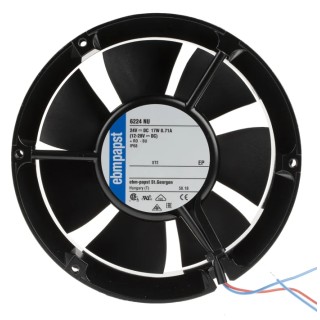 ebm-papst 6200 N Series Axial Fan 24V dc 18W 410 m³/h 3400 rpm IP68 Ball Bearing 50.8mm x 51mm