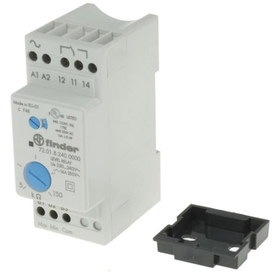 Finder Monitoring Relay 1 Phase SPDT DIN Rail Mount 24V AC/DC 72.01.8.240.0000