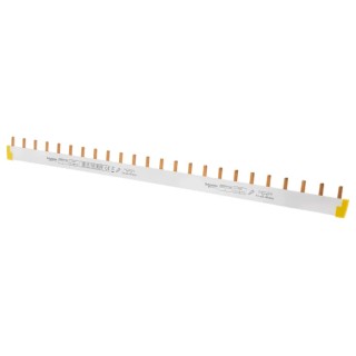 Schneider Electric Acti9 1 Phase Busbar 415 V AC, 100A Current Rating, 18mm Pitch, 24 Modules 
